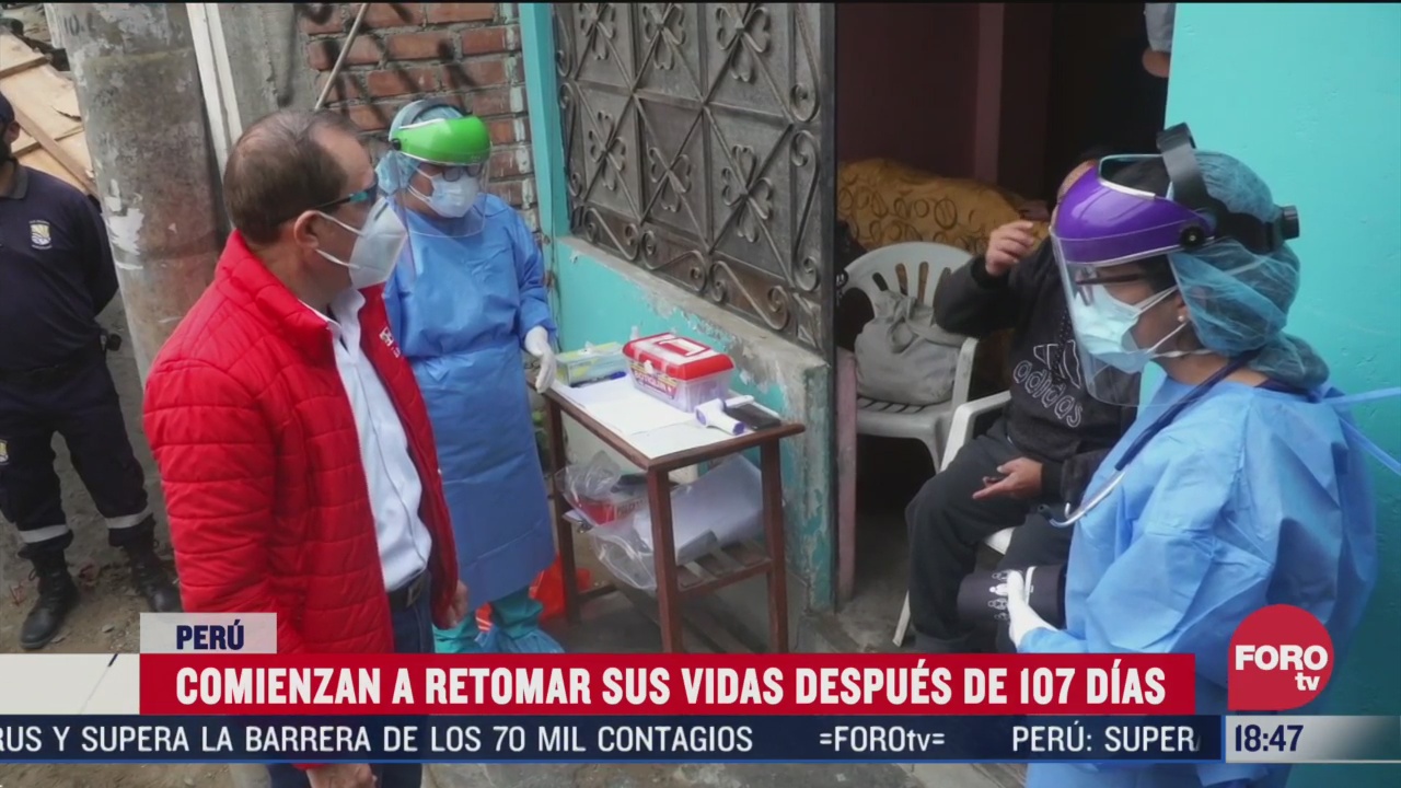 peruanos retoman sus actividades tras confinamiento