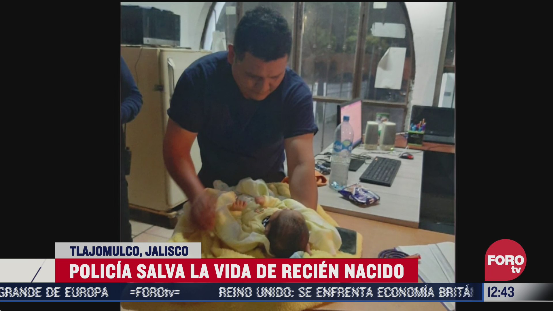 policia salva la vida de recien nacido en tlajomulco jalisco