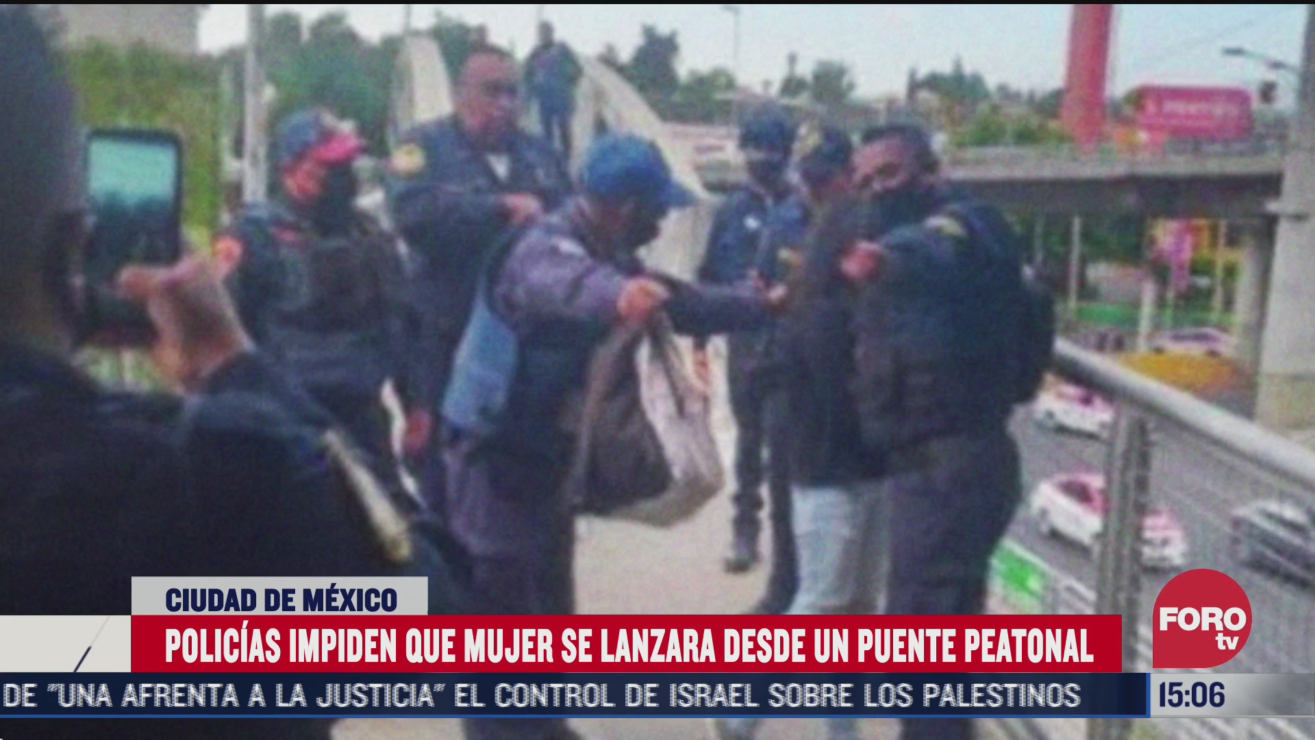 FOTO: 19 de julio 2020, policias evitan suicidio de mujer en la alcaldia magdalena contreras