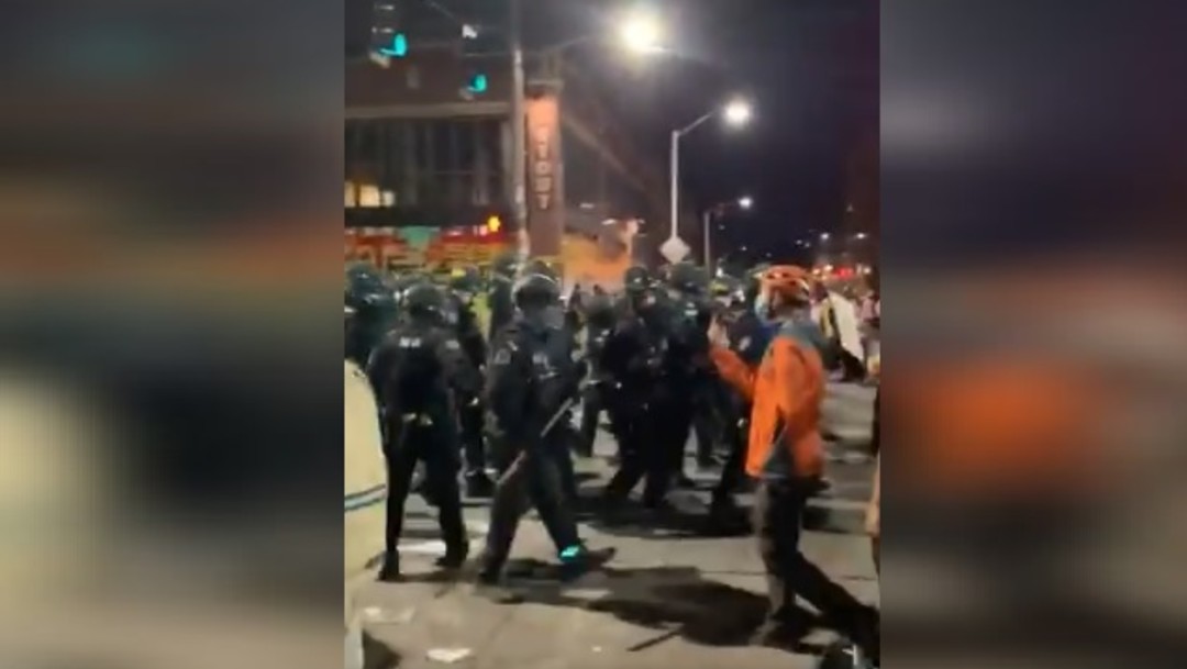 Al menos 45 detenidos en una nueva noche de disturbios en Seattle, EEUU.