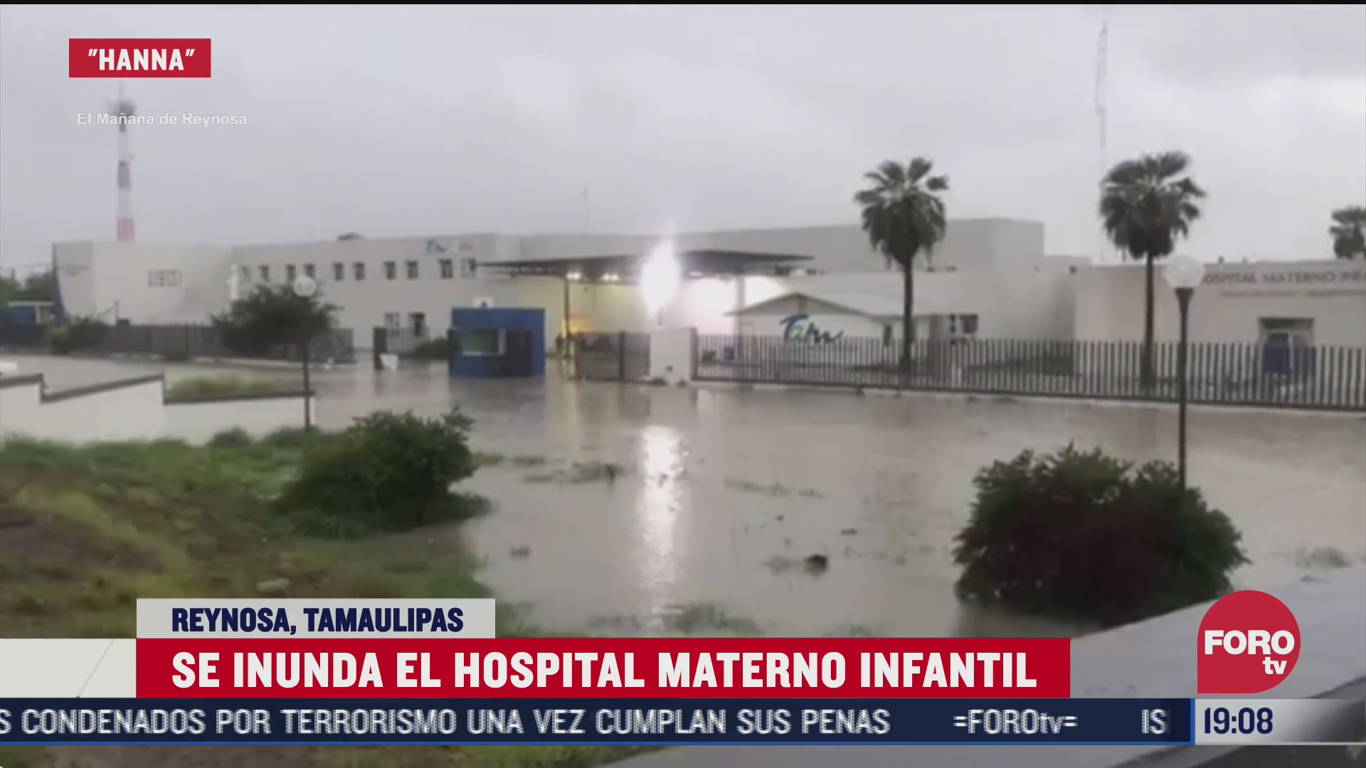 hospital materno de reynosa inundado tras paso de hanna