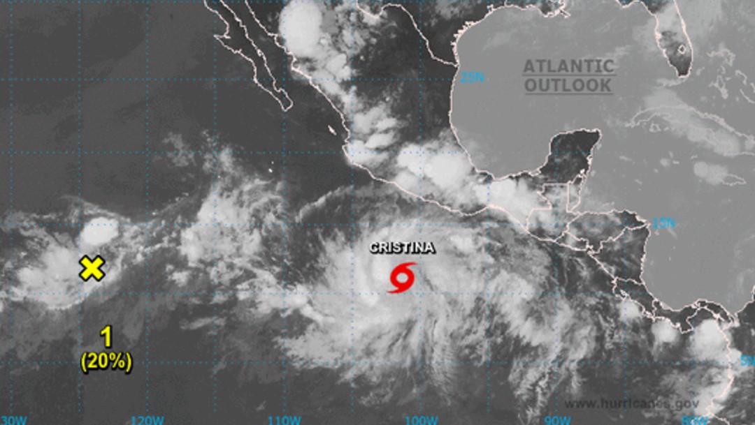 Se forma la tormenta tropical Cristina en el Pacífico; prevén evolucione a huracán