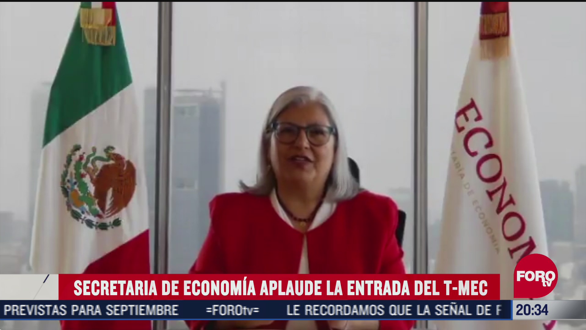Graciela Márquez secretaria de economia aplaude entrada en vigor del t mec