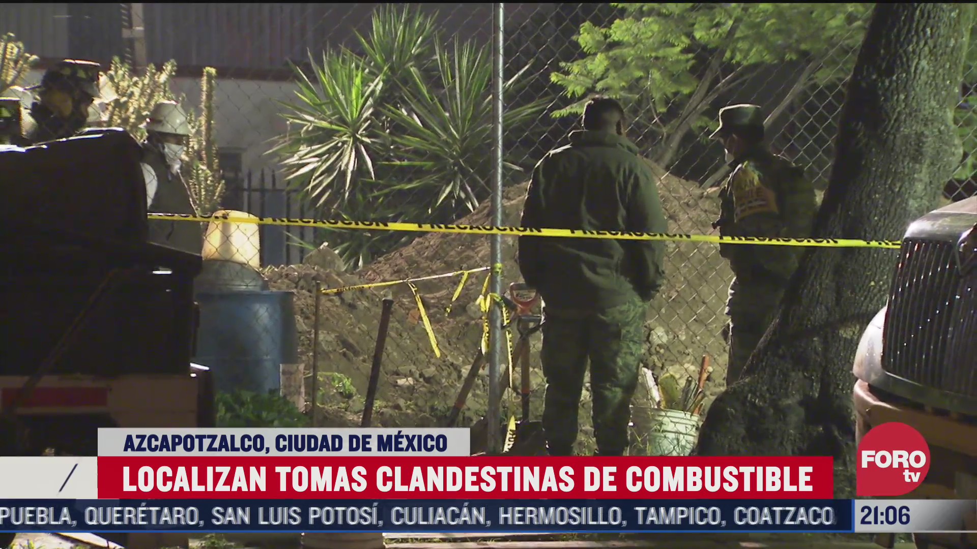 elementos del ejercito mexicano aseguran toma clandestlina en Azcapotzalco CDMX