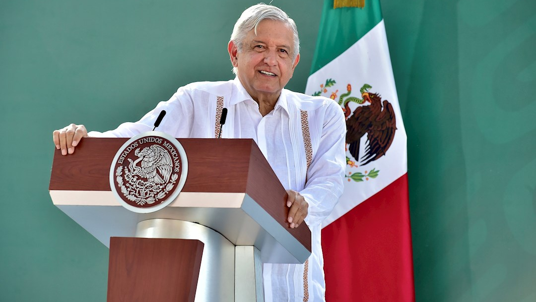 El presidente Andrés Manuel López Obrador, durante una rueda de prensa en la ciudad de Cajeme, Sonora