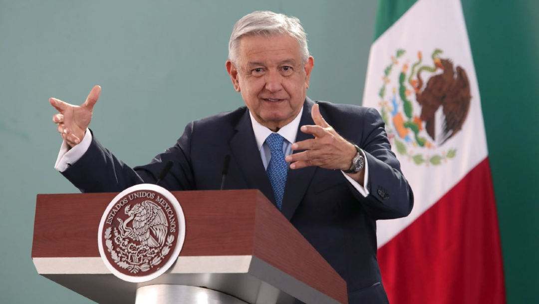 Andrés Manuel López Obrador, Presidente de México, durante la mañanera en Zacatecas