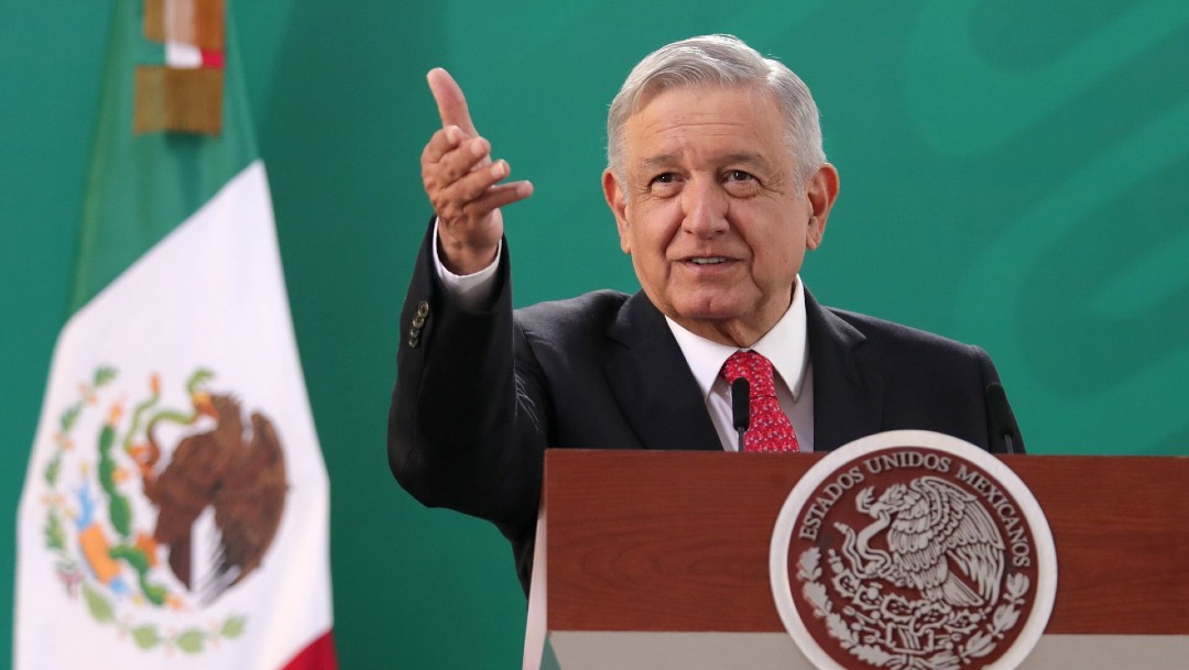 Andrés Manuel López Obrador, presidente de México, encabezó la conferencia mañanera en la ciudad de Querétaro
