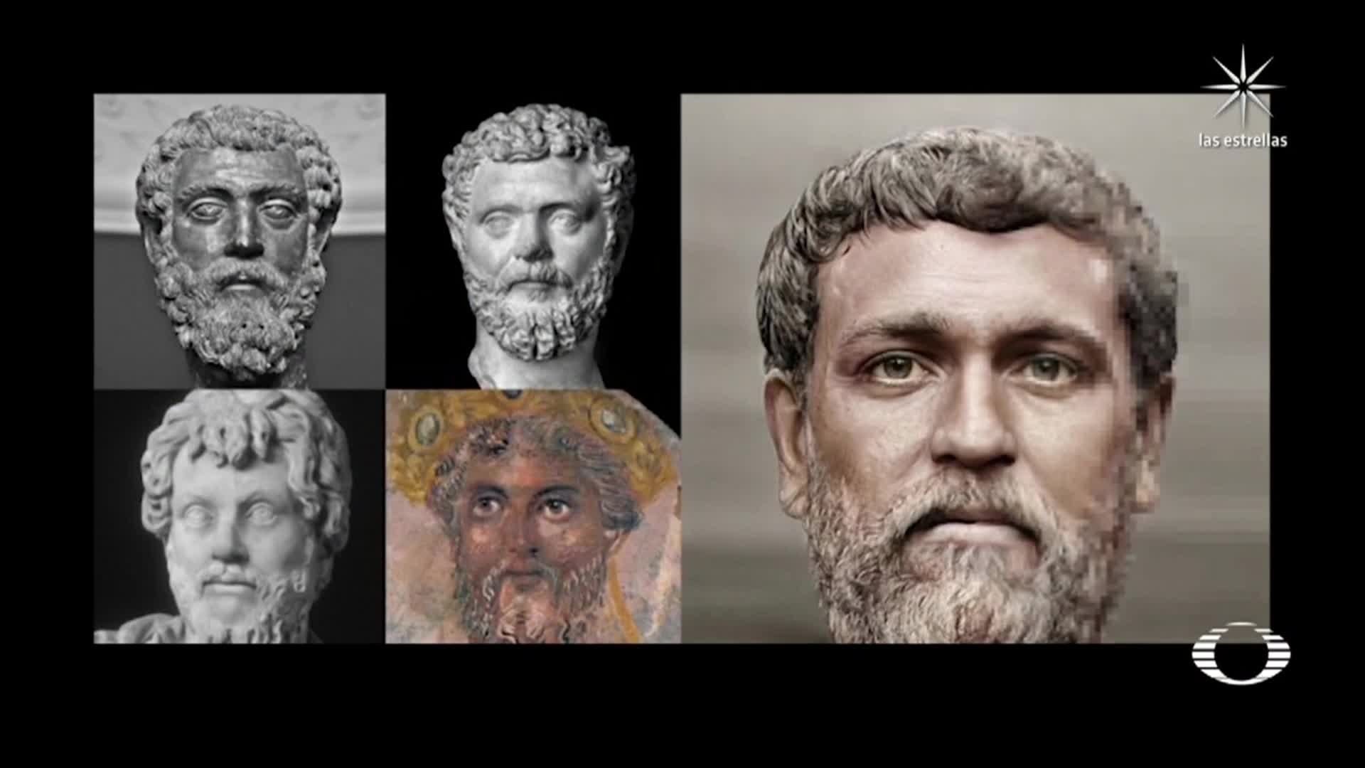 retratos realistas de 54 emperadores romanos diseñados por el artista canadiense Daniel Voshart