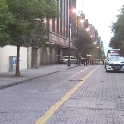 Asesinan a un hombre en calles del Centro Histórico