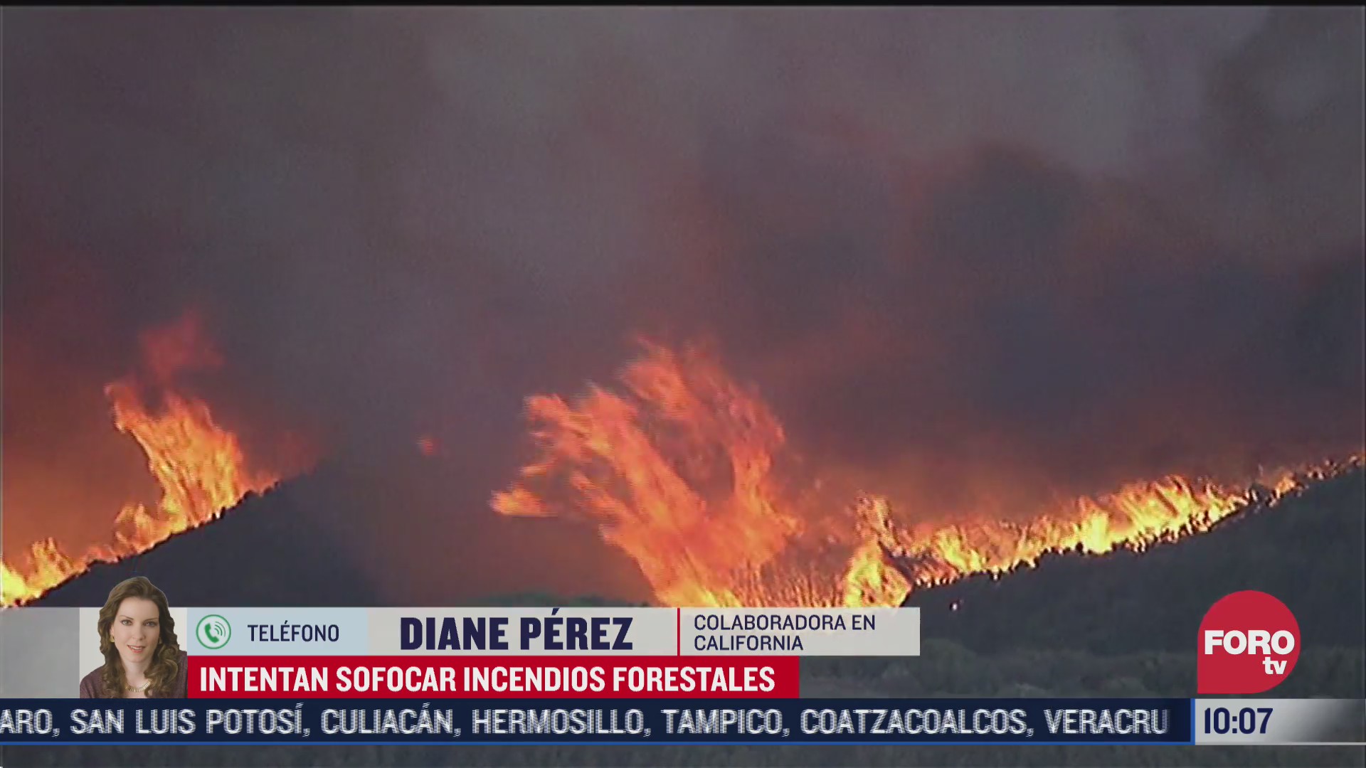 autoridades continuan laborando para sofocar incendios en california eeuu