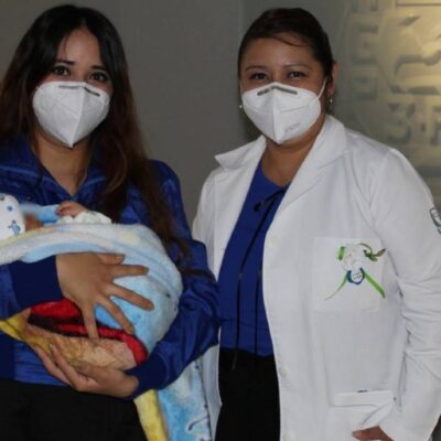 Se recupera bebé de 47 días de nacida contagiada de COVID-19 en Chiapas