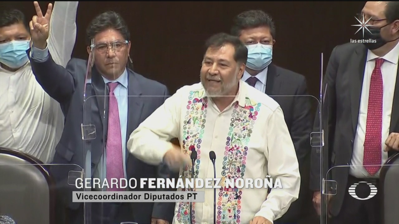 Gerardo fernandez Noroña no logra acuerdos en la camara de diputados para integrar nueva mesa directiva