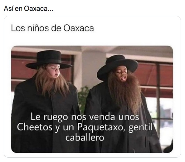Los memes sobre los niños sin comida chatarra en Oaxaca