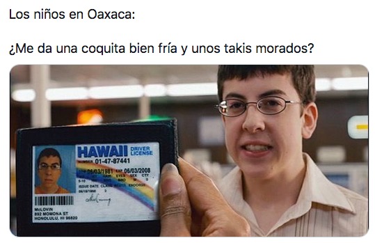 Los memes sobre los niños sin comida chatarra en Oaxaca