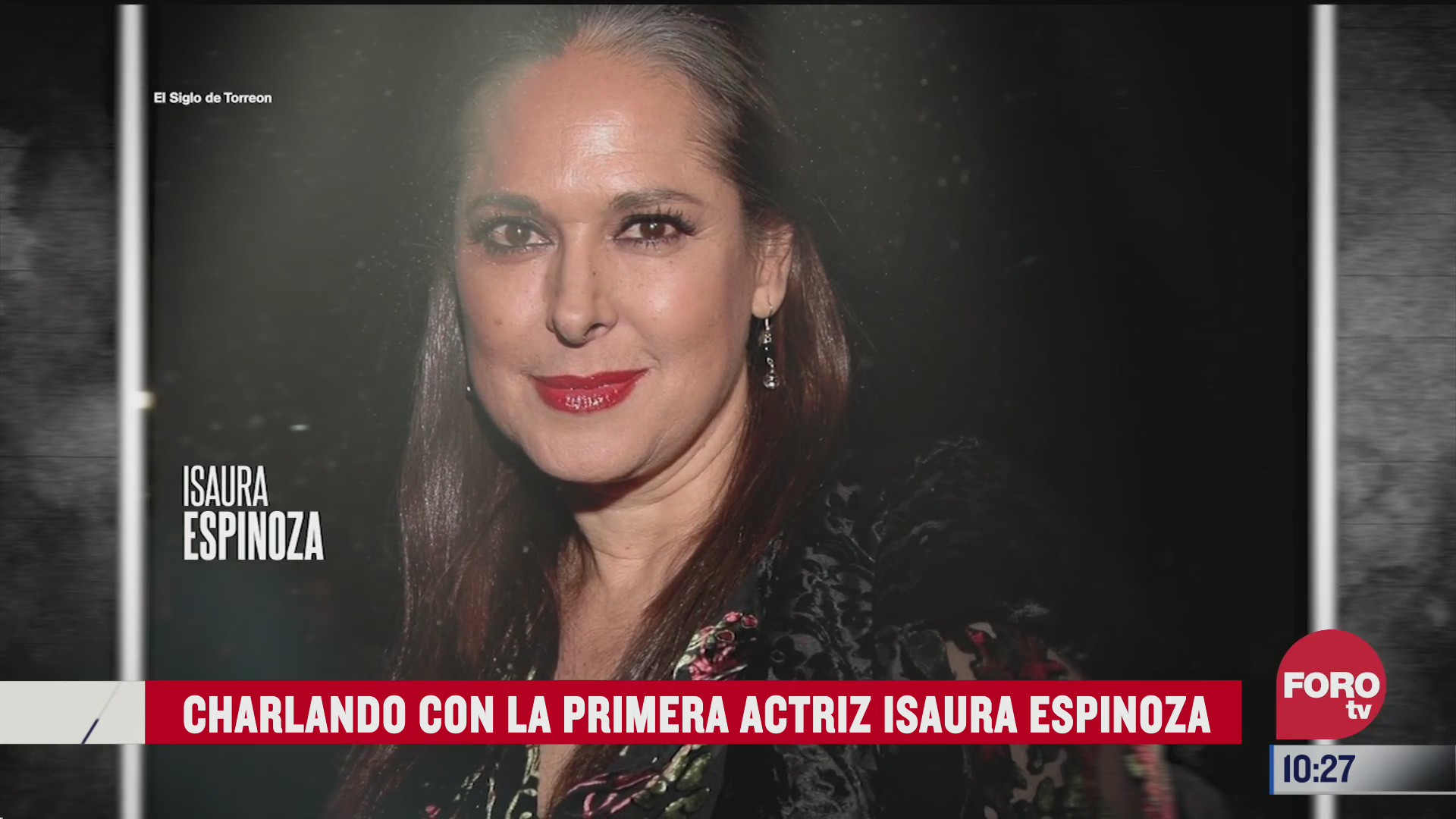 charlando con la primera actriz isaura espinoza