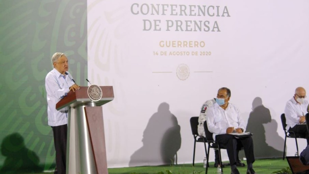 El presidente de México, Andrés Manuel López Obrador, en conferencia de prensa desde Guerrero.