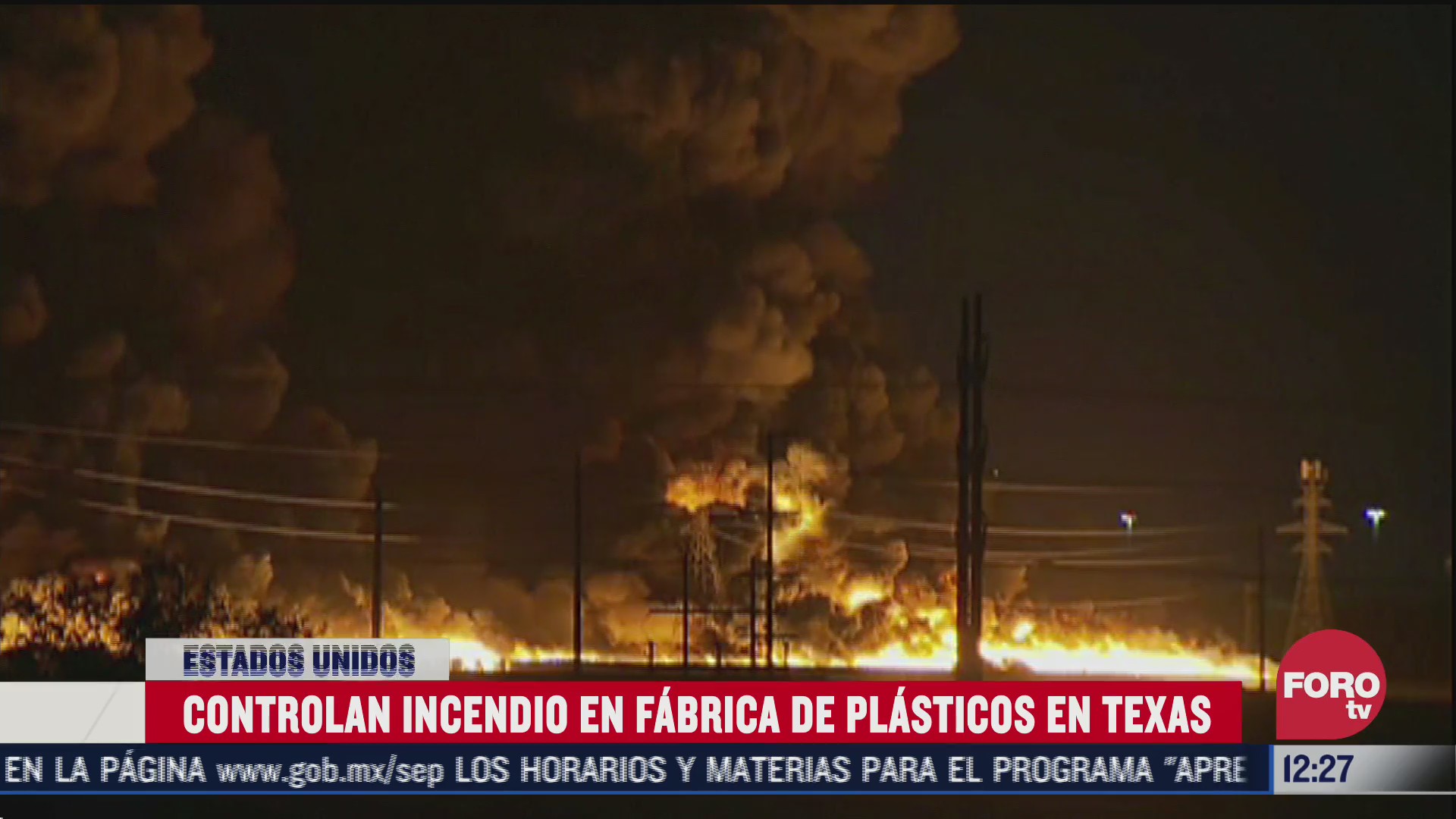 controlan incendio en fabrica de plasticos en texas