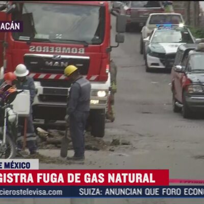 Desalojan a vecinos tras fuga de gas natural en la alcaldía Coyoacán