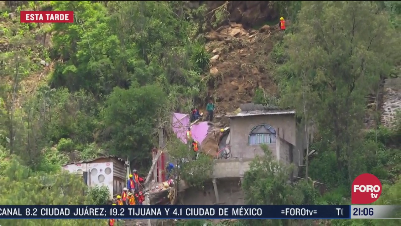 deslave en colonia de xochimilco afecto unas 70 casas