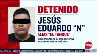 FOTO: 2 de agosto 2020, detienen a jesus eduardo n alias el tanque en edomex