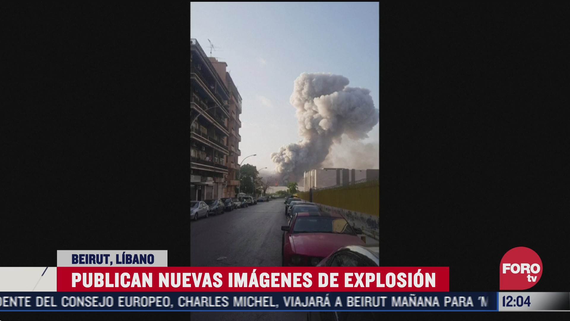 divulgan nuevo video de la explosion en beirut libano