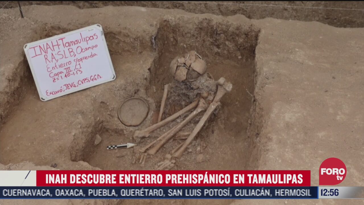inah descubre entierro prehispanico en tamaulipas