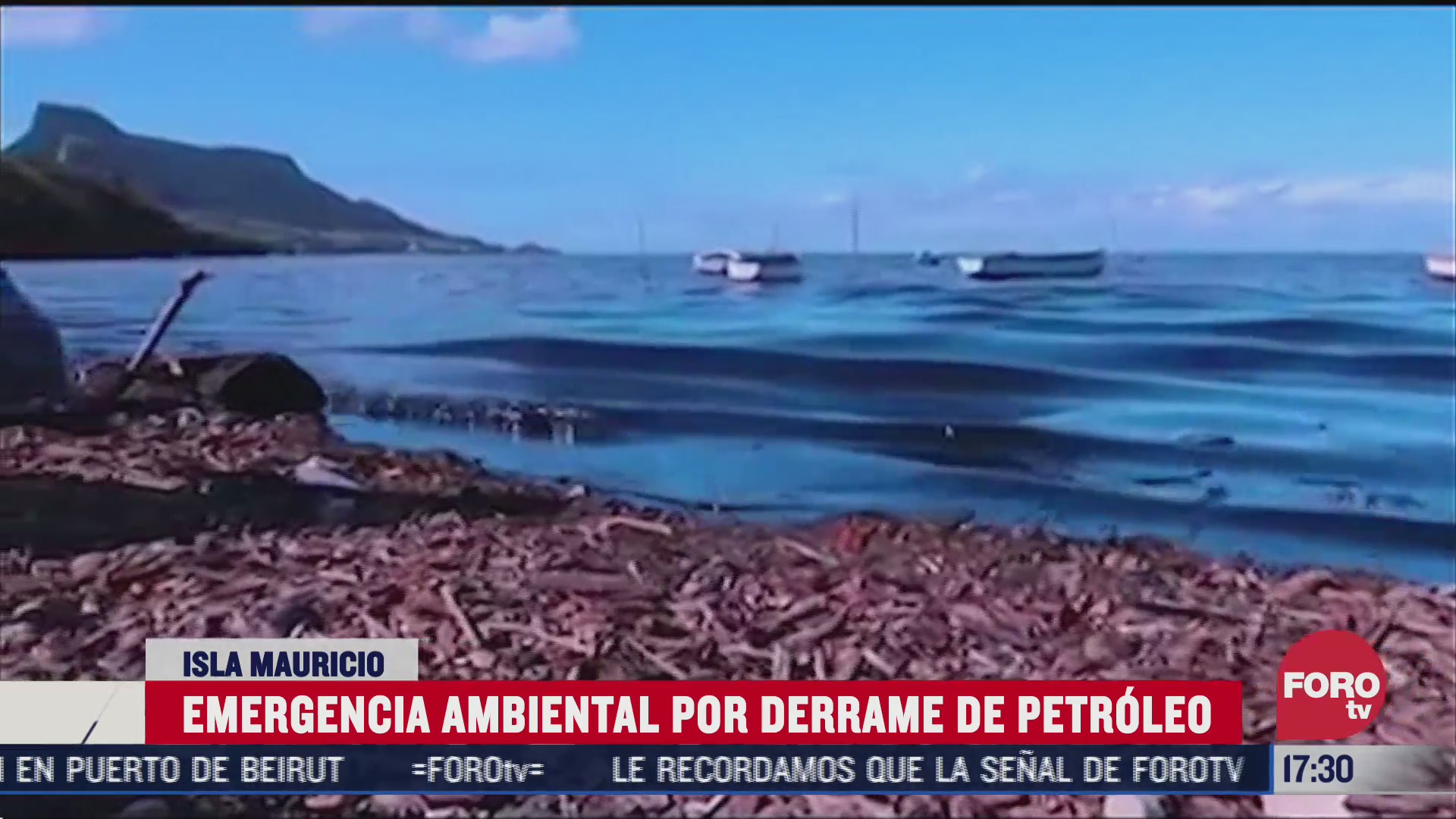 isla mauricio declara emergencia ambiental por derrame de petroleo