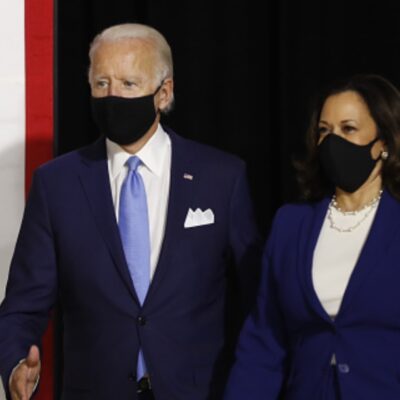 Biden aparece por primera vez junto a Kamala Harris