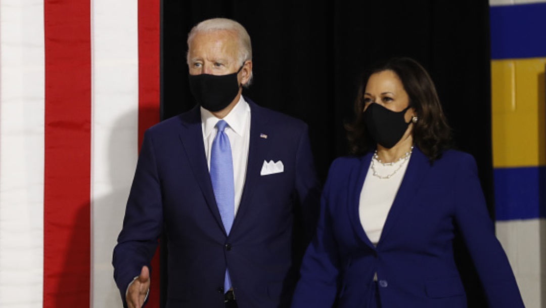 Joe Biden y Kamala Harris en Delaware