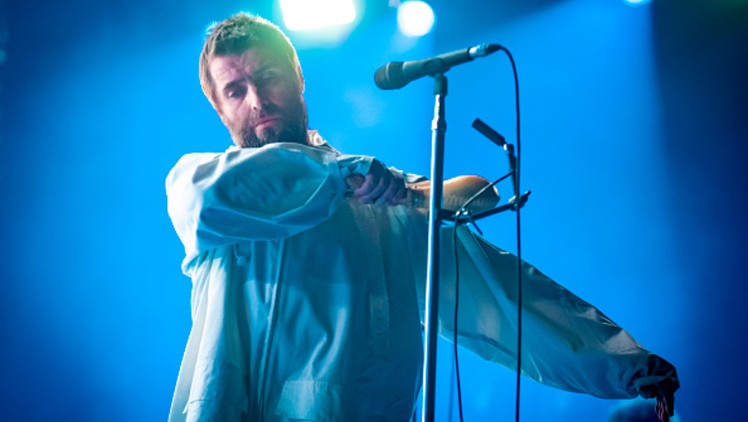 Fotografía del excantante de la banda británica Oasis, Liam Gallagher, durante un concierto