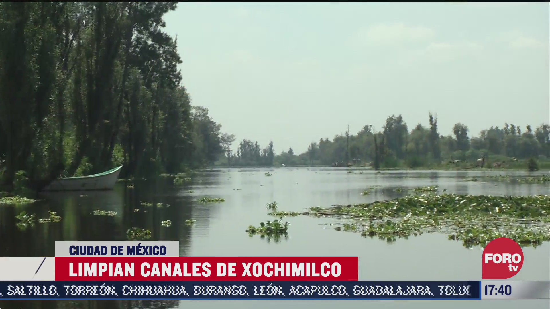 limpian canales de xochimilco