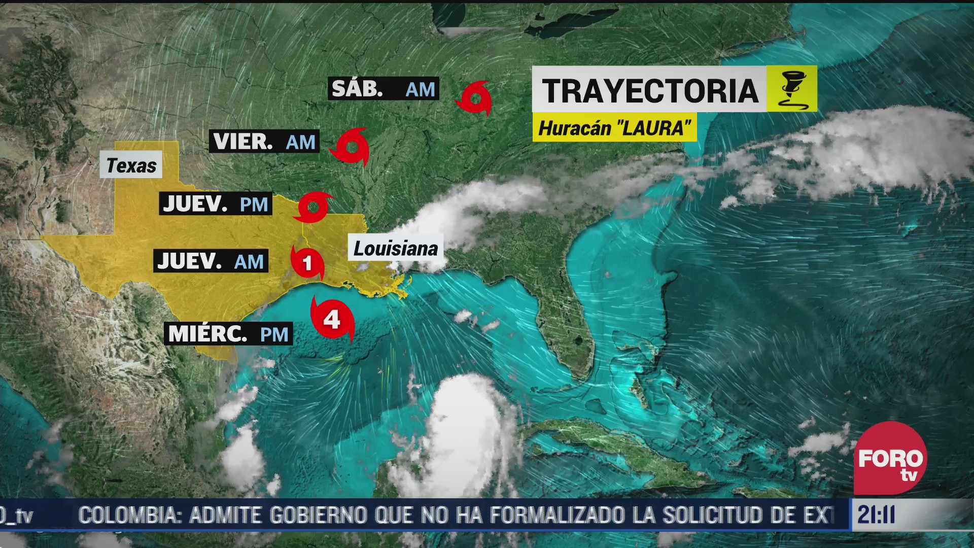 Louisiana y Texas se mantienen en alerta por la fuerza del huracán Laura
