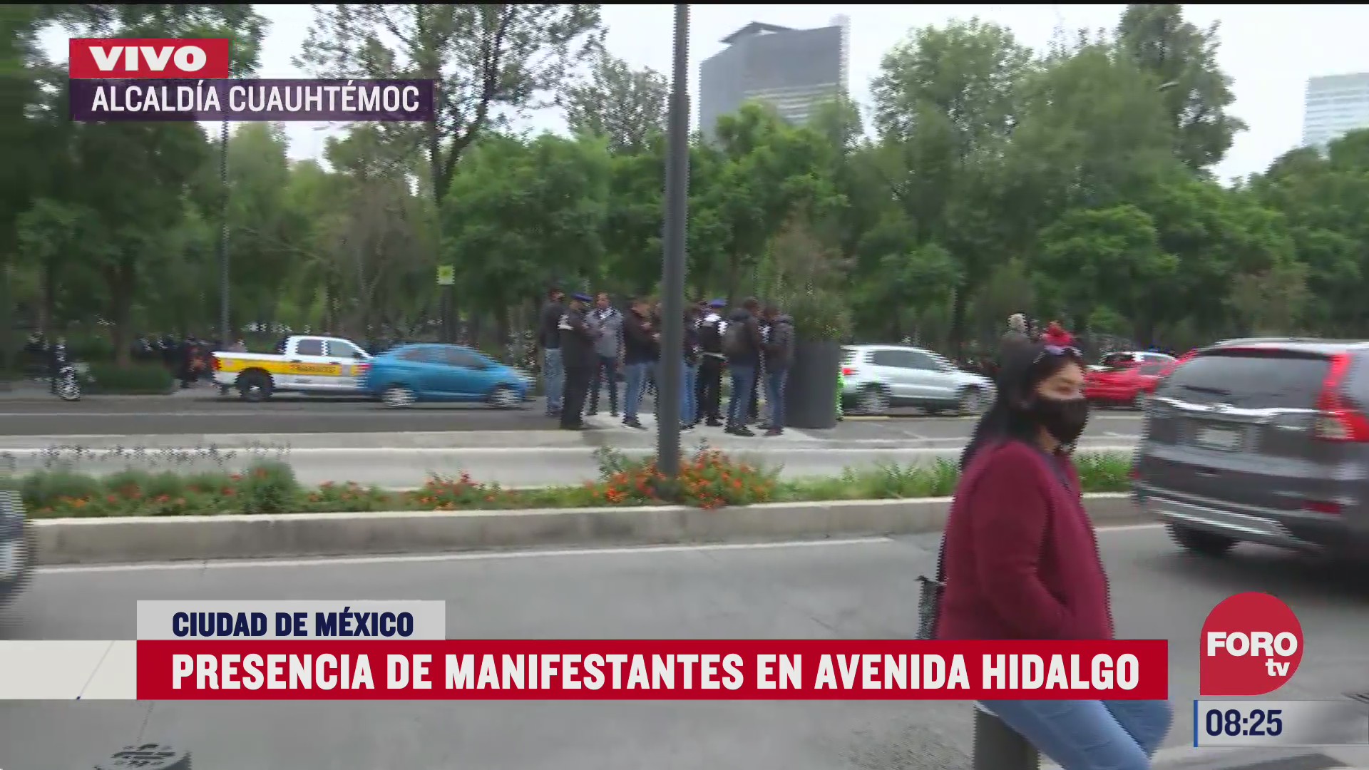 manifestantes bloquean parte de la avenida hidalgo cdmx