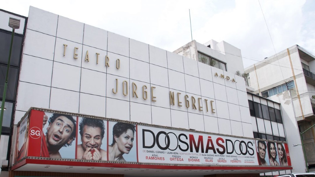 Marquesina del teatro Jorge Negrete
