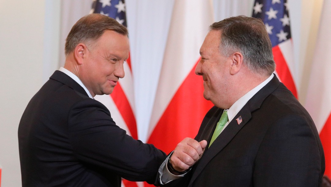Pompeo visita Polonia con Bielorrusia y las tropas de EEUU en la agenda