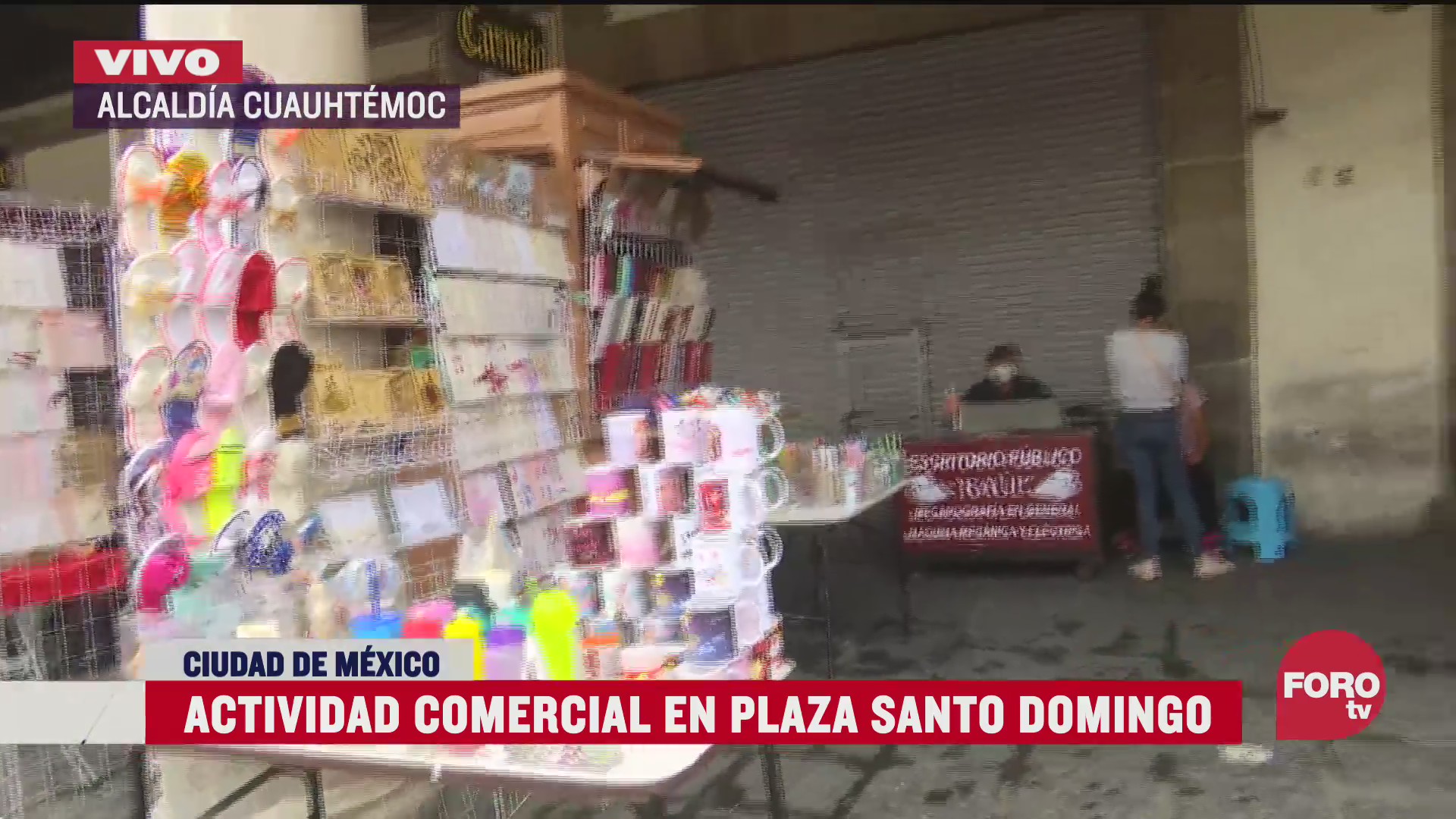 reportan bajas ventas en la plaza santo domingo en cdmx