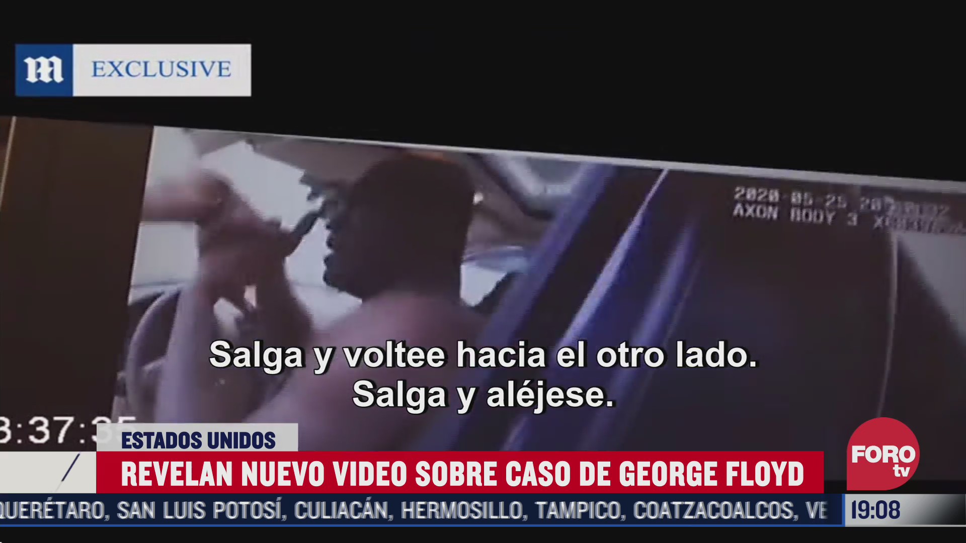 Video de la cámara del policía que mató a George Floyd