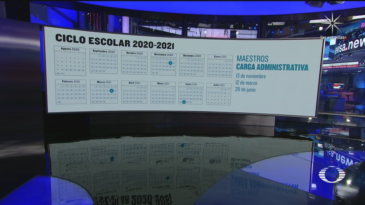 Calendario Escolar 2020-2021 presentado por la SEP