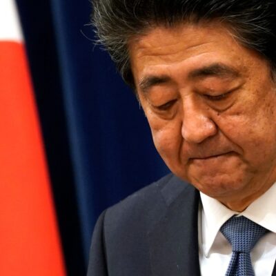 Shinzo Abe confirma que renunciará como primer ministro de Japón