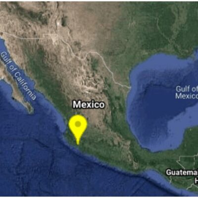 Se registra sismo de magnitud 4.2 en Coquimatlán, Colima