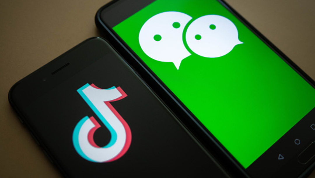 WeChat y TikTok, aplicaciones chinas