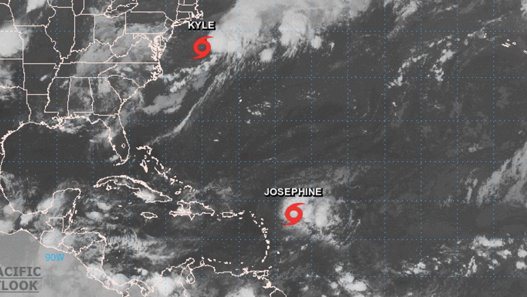 Tormenta tropical ‘Josephine’ acecha al Caribe y ‘Kyle’ se aleja de costas de EEUU