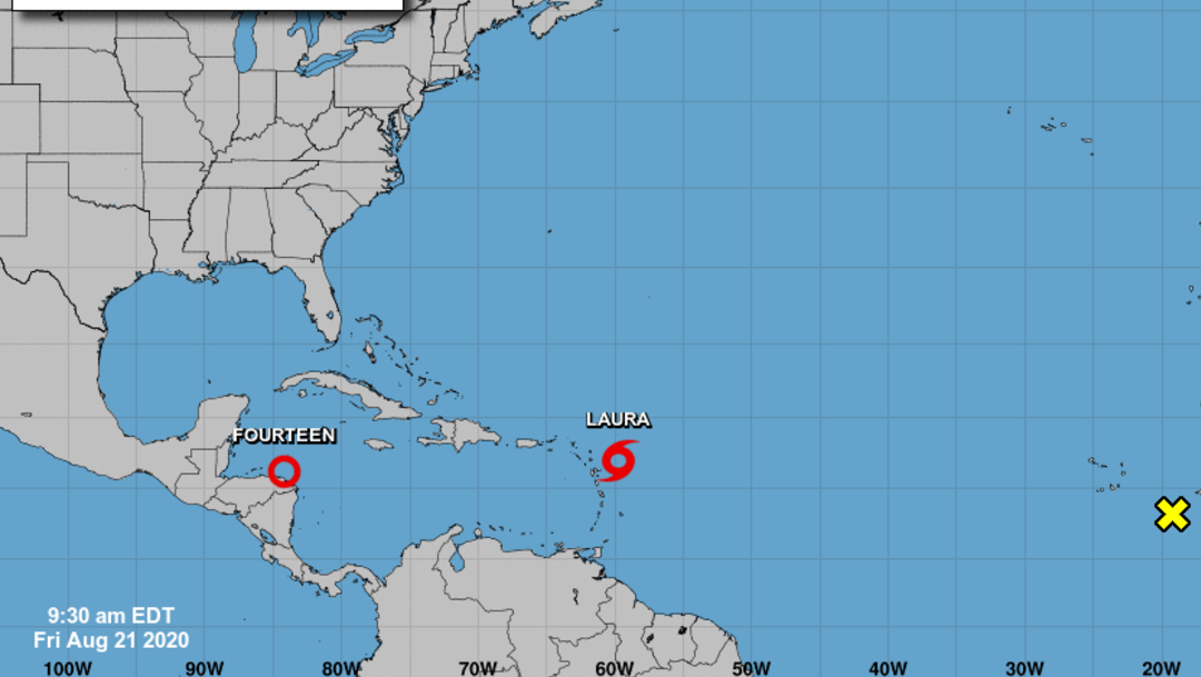 Se forma en el Caribe la tormenta tropical Laura. (Foto: Twitter)