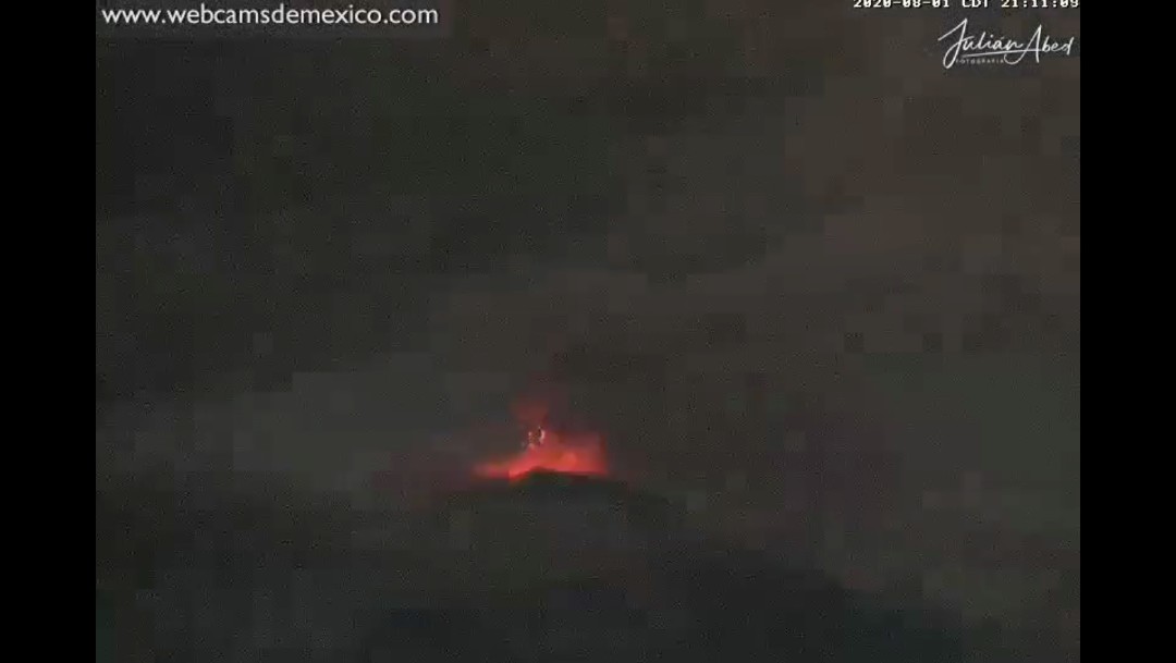 Volcán Popocatépetl incrementa su actividad explosiva la noche del sábado