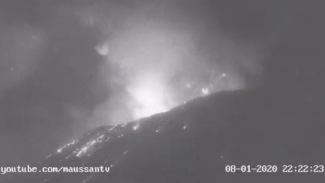 Volcán Popocatépetl incrementa su actividad explosiva la noche del sábado