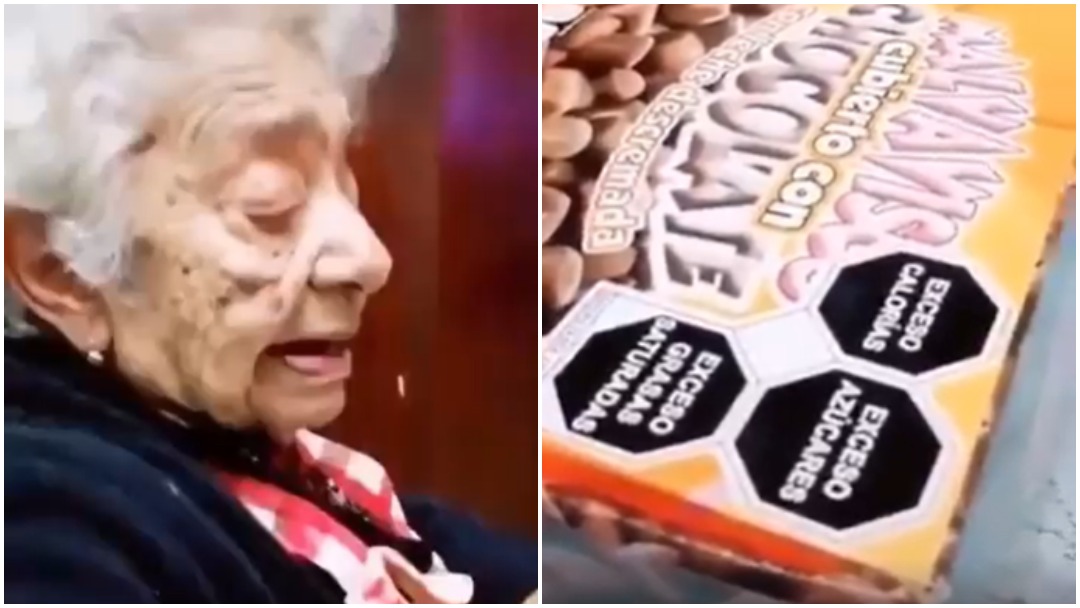 El nuevo etiquetado en bombones causó reacción de abuelita