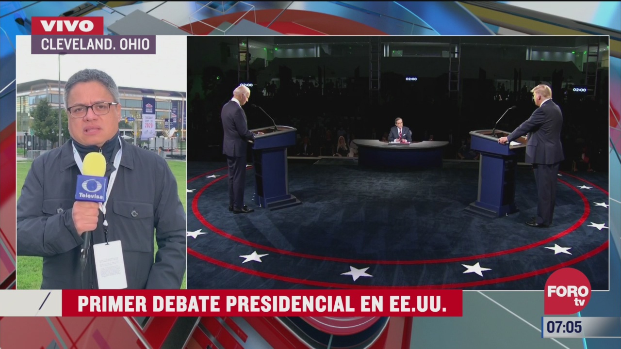 Primer debate presidencial en Estados Unidos