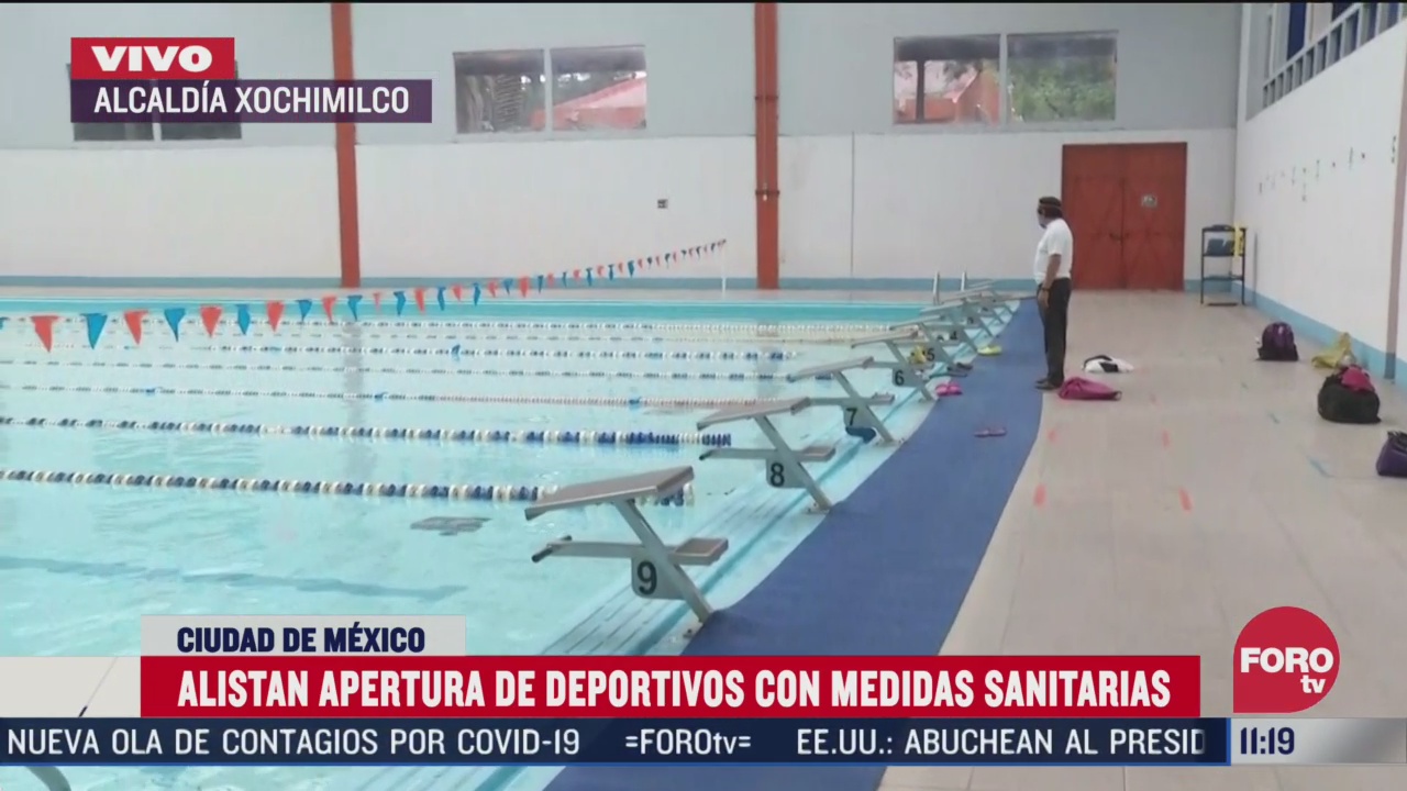 alistan apertura de deportivos con medidas sanitarias en xochimilco cdmx