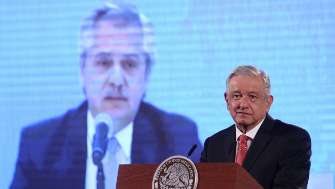 El presidente Andrés Manuel López Obrador mostró un video del mandatario de Argentina, Alberto Fernández