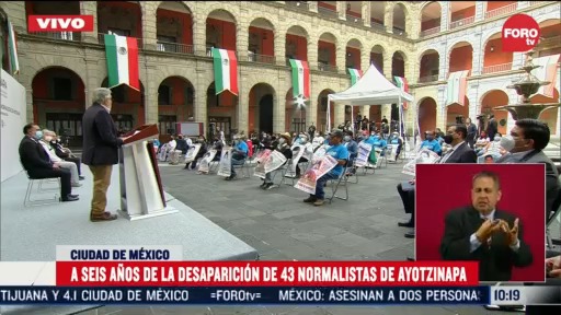amlo encabeza ceremonia a 6 anos de la desaparicion de 43 normalistas de ayotzinapa